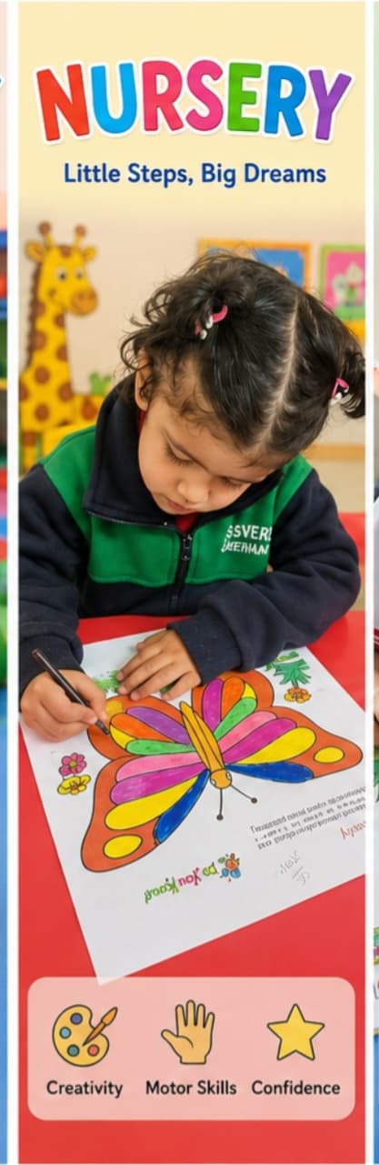 Kidsverse Nursery program for children aged 3 to 4 years